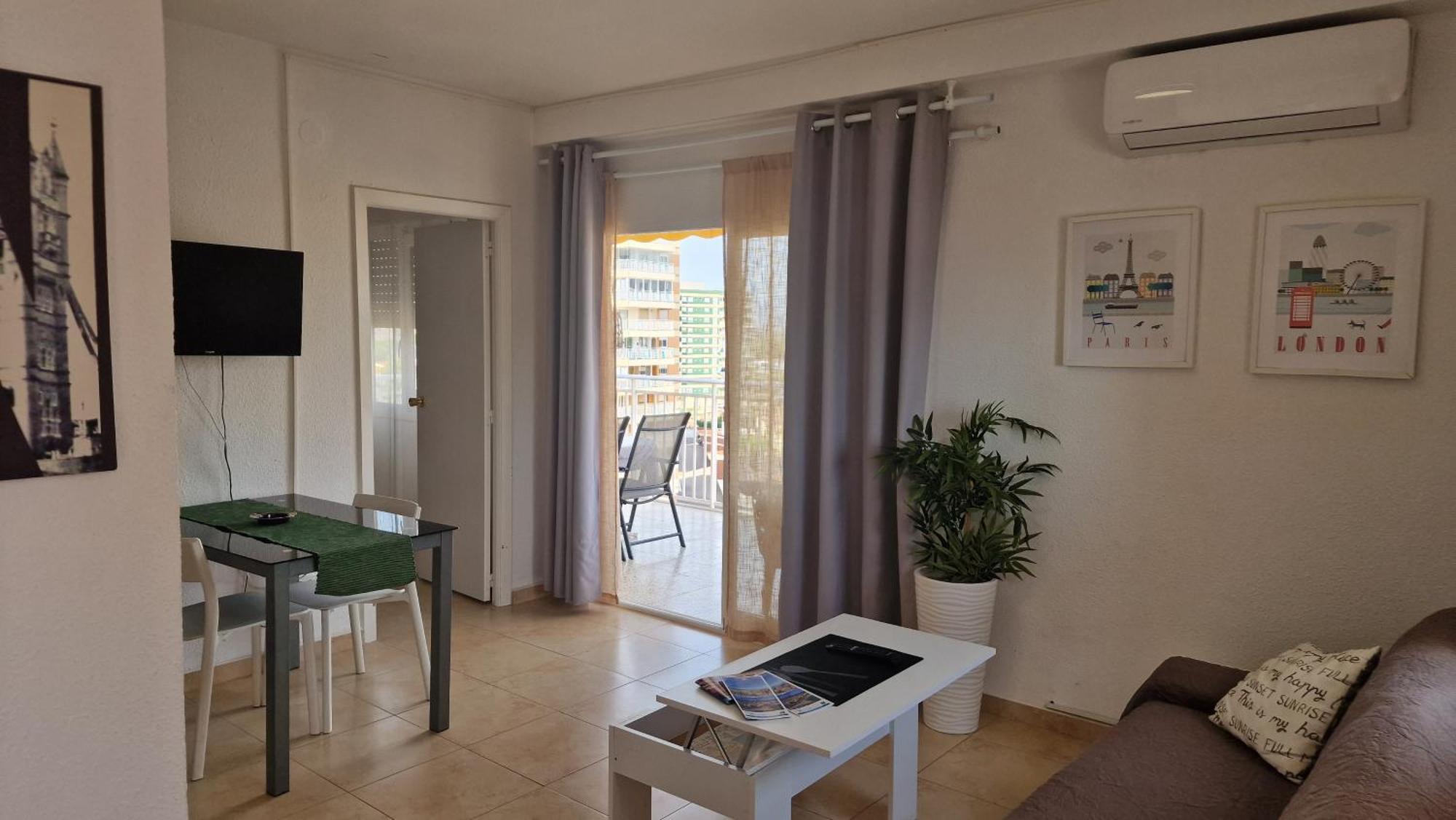 Апартаменты Apartamento De 1 Habitacion Frente Al Mar Y Con Piscina Беникасим Экстерьер фото