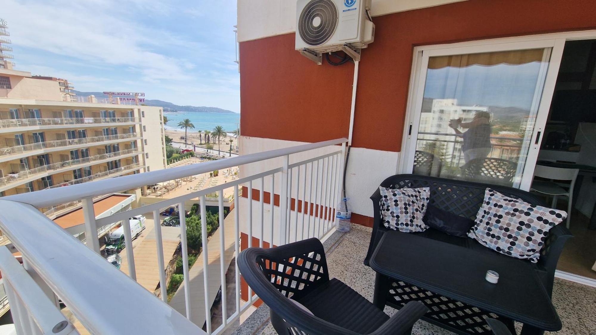 Апартаменты Apartamento De 1 Habitacion Frente Al Mar Y Con Piscina Беникасим Экстерьер фото